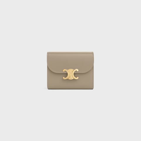 Small Flap Wallet TRIOMPHE IN Shiny calfskin - Image 1